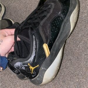Jordan Black and Gold Men's Shoes